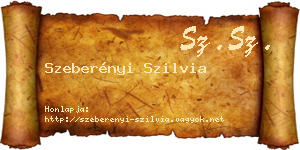 Szeberényi Szilvia névjegykártya